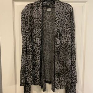 Daytrip Leopard Print Cardigan Size Large